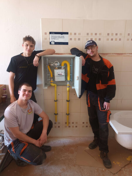 We delivered new equipment for training plumbers at a high school in Liberec